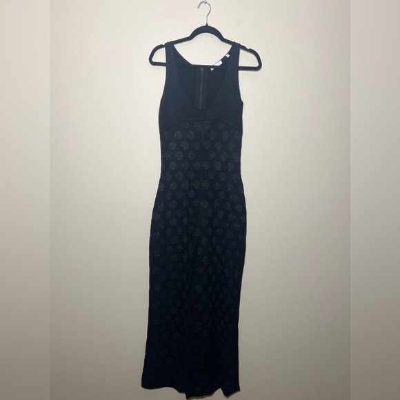 Rebecca Taylor Black Sleeveless Doily Jumpsuit - Picture 6 of 12